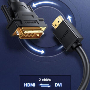 کابل تبدیل HDMI به DVI-D یوگرین مدل HD106(10135) طول 2 متر