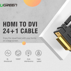 کابل تبدیل HDMI به DVI-D یوگرین مدل HD106(10135) طول 2 متر